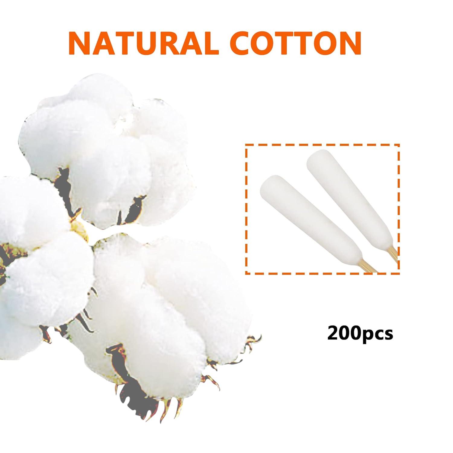 image6 Inch Long Cotton Swabs of Medium and Large Pets Ears Cleaning or Makeup 400pcs6 200pcs