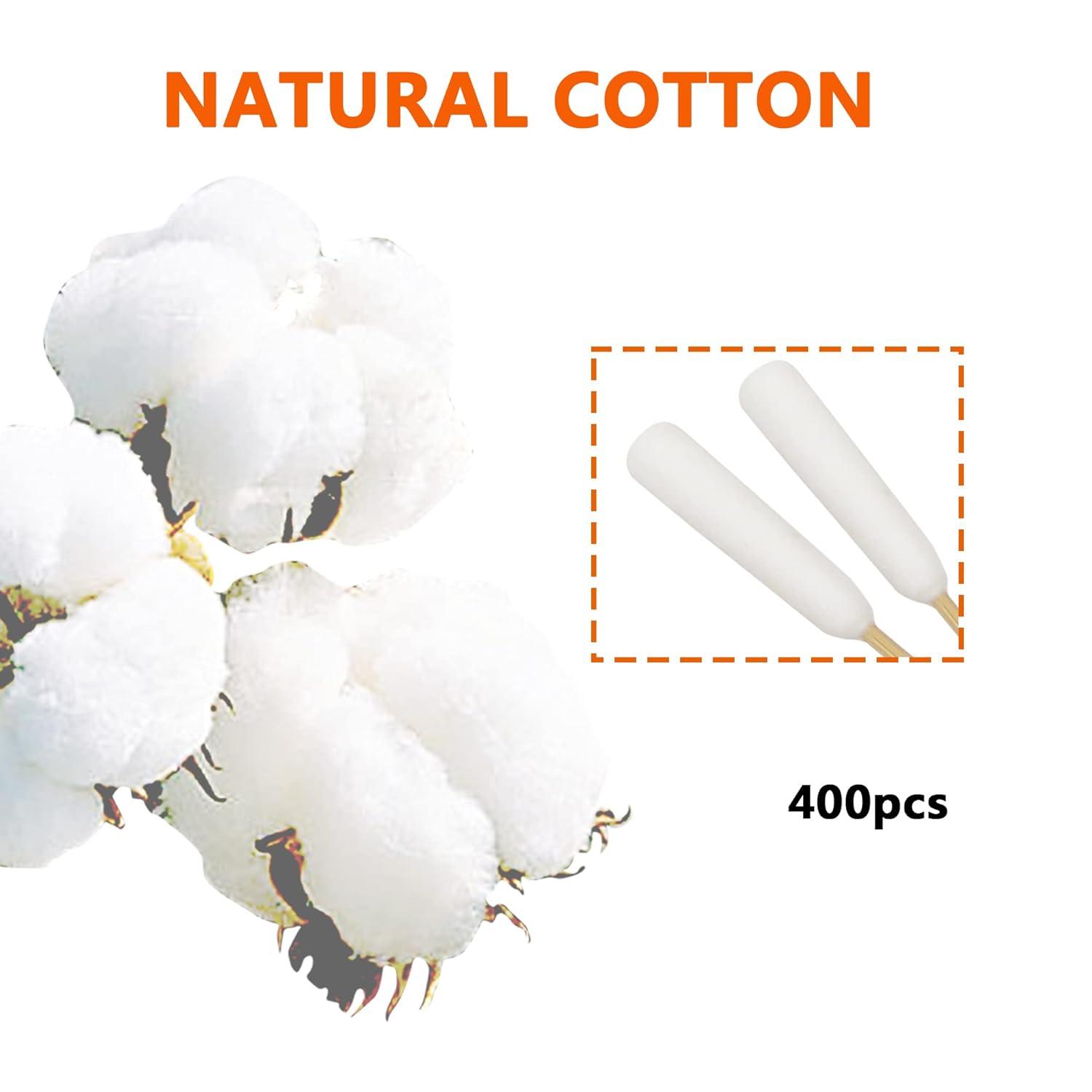 image6 Inch Long Cotton Swabs of Medium and Large Pets Ears Cleaning or Makeup 400pcs6 400pcs
