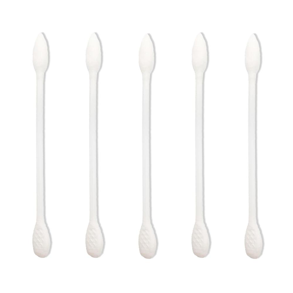 image2000pcs Precision Tip Cotton Swabs for Makeup Bamboo Sticks and Double Pointed900pcsPointedFlattened