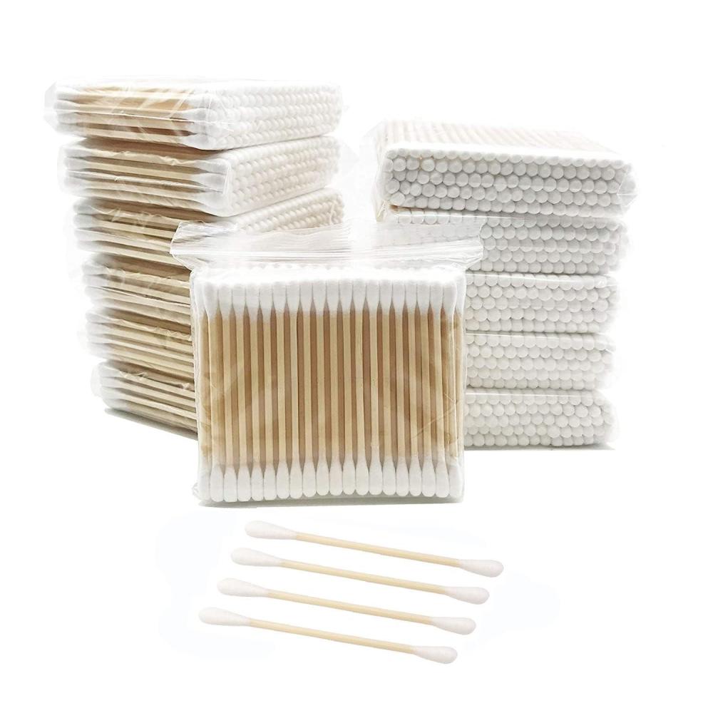 imageCotton Swabs with Wooden SticksBiodegradable Cotton Buds 2000pcs2400pcs