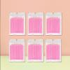 2100PCS Microswabs for Eyelash Extensions，Micro Applicators Brush for Cleaning and Applying Make-up Pink (Head Diameter: 2.0mm)(Pink)