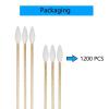 6″ Long Cotton Swabs 2000pcs for Makeup, Gun Cleaning or Pets Care(1200)