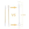 600pcs Precision Tip Cotton Swabs/Double Pointed Cotton Buds for Makeup(375pcs（Pointed+Flattened）)