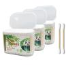 Bamboo Cotton Swabs, Biodegradable Wood Cotton Buds 1000pcs(Bamboo 900pcs)