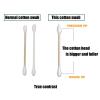 Thick Cotton Swabs,XL Size Natural Bamboo Cotton Buds,Organic Biodegradable, Large Double Tips Swabs, Extra Absorbent Cotton Swabs For Cleaning(XL Precision&Round tip 756pcs)