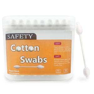2 Packs Safety Cotton Swabs with Large Tip, Baby Cotton Buds 216pcs(160pcs)