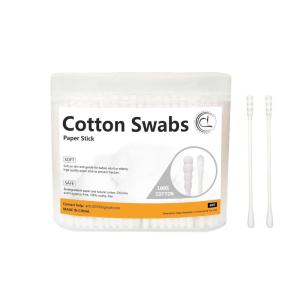 2000pcs Tiny Cotton Buds, with Round & Spiral, Suitable for Baby Ear Nose Clean,Cosmetics,Personal Hygiene(Round & Spiral 2500pcs)